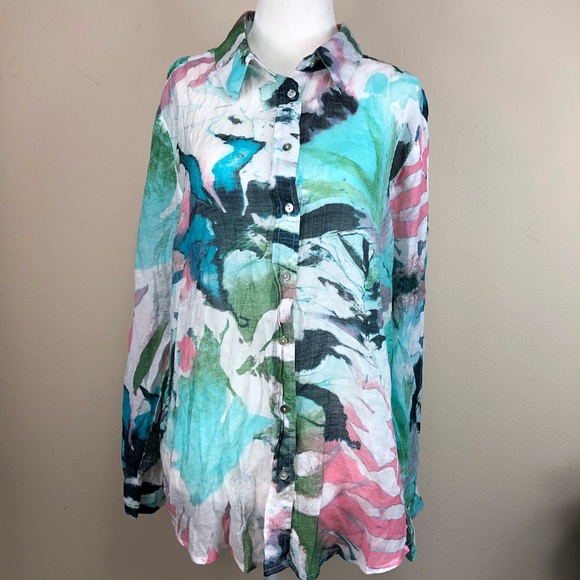 Gordon Smith Tops - Gordon Smith Floral Print Shirt 18